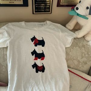 LOFT Scotty Dog 🐶 Tee Small
